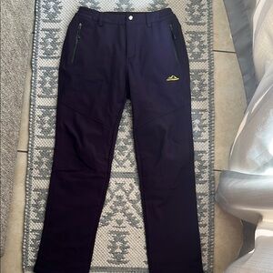 Women’s Purple Fleece Lined Outdoor Pants